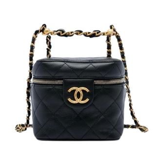 Chanel Pre-owned Vanity Bag - Dames - Pre-owned - Zwart - Maat: ONE Size Leer
