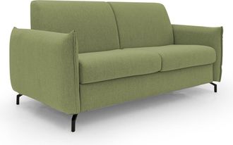 Divani.Store Divani.store - Scarlet Sof&aacute; Cama Convertible En Tejido Mixto De Algod&oacute;n Impermeable 195 Cm (mat.140x197) Verde