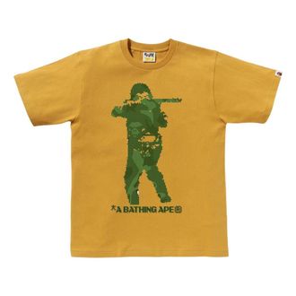 A Bathing Ape Bitmap Soldier Tee Yellow 1K80-110-042-YELLOW