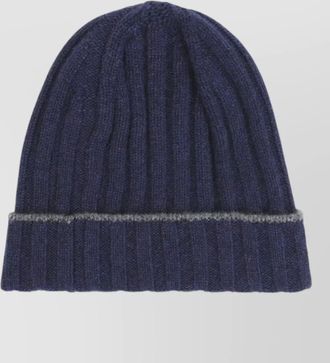 Brunello Cucinelli ribbed cashmere beanie