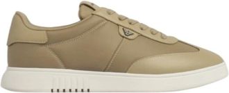 Emporio Armani Sneakers - Heren - Sneakers - Beige - 45 EU - Leer - Schoenen