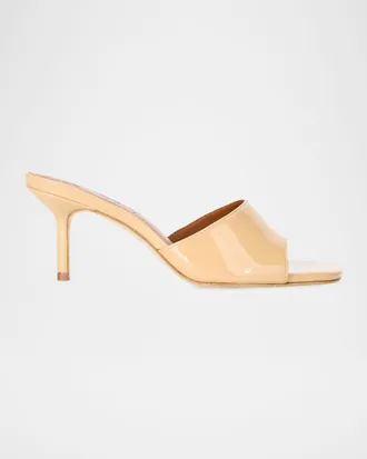 Staud 65mm Bea Patent Leather Mules