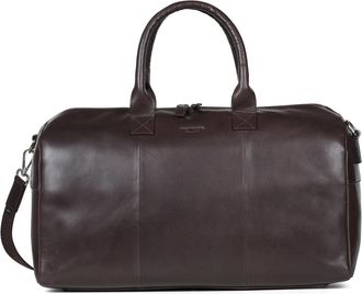 Howard London Kieran Weekender Bag - Heren - Weekendtassen - Bruin - ONE Size - Leer - Tassen