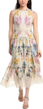 Marchesa Ramie Sleeveless Maxi Dress