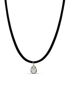 SHYMI Pear Cubic Zirconia Pendant Necklace in Gold at Nordstrom, Size 16