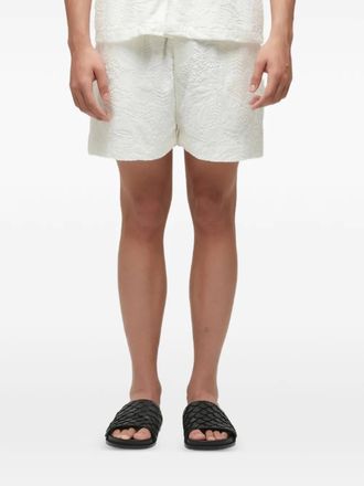 Osklen Bermuda shorts met jacquard - Wit
