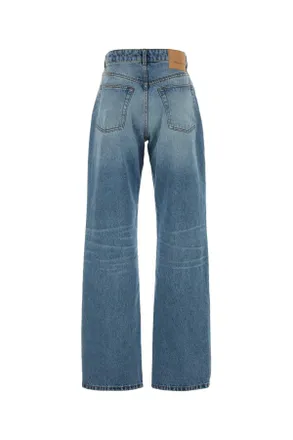Ami Womens Denim Jeans Usedblue Exterior: Cotton