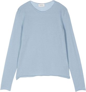 MRZ fine-ribbed jumper - women - Virgin Wool - M - Blue