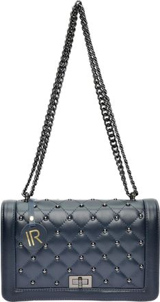 Isabella Rhea Blauwe Leren Tas