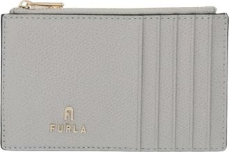 Furla Camelia Card Case - Dames - Portefeuilles - Grijs - ONE Size - Leer - Accessoires