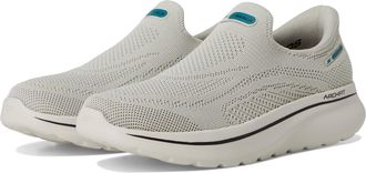 Skechers Mens Go Walk Arch Fit N-Joy Dale Hands Free Slip-ins Sneaker, Taupe, 9 UK