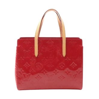 Louis Vuitton Pre-owned Handbags, female, Red, Size: ONE SIZE Pre-owned Catarina BB Vernis Handbag