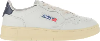 Autry Leather Sneakers With Contrast Heel Tab And Logo Details