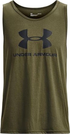 Under Armour Sportstyle Logo Tank Olive Green 1329589-390