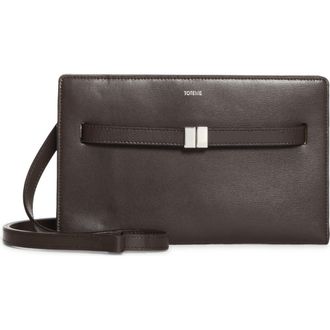 Toteme Belted Leather Crossbody Bag in Bark at Nordstrom