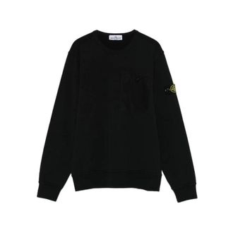 Stone Island Chest Pocket Sweatshirt - male - Stone Island - Kids Sweatshirts - Black - 10 Y - Kids