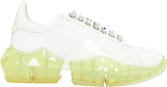 Jimmy Choo London Diamond white mint green jelly sole dad sneakers EU35.5