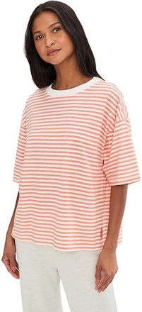 Free People Movement Stripe Tackle T-Shirts Womens Clothing Court Stripe Fruit : LG (Womens 12-14), Elastane/Cotton