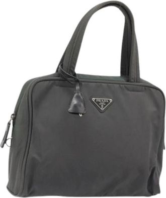 Prada Pre-owned Vintage Nylon Handtas - Dames - Vintage Handtas - Grijs - ONE Size - Nylon - Vintage