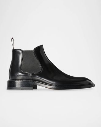The Row Gable Leather Ankle Boots