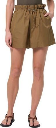 A Gold E Lydia Toggle Waist Cotton Blend Shorts in Khaki at Nordstrom Rack, Size Large