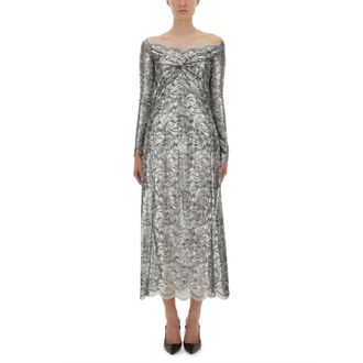 Paco Rabanne Vestido Largo de Encaje - Dresses - Mujer - Gris - S