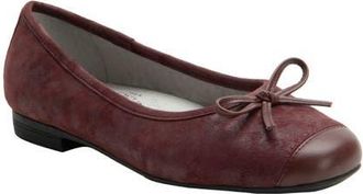 Alegria By Pg Lite Talya Cap Toe Ballet Flat in Maroon Mist at Nordstrom, Size 9.5Us