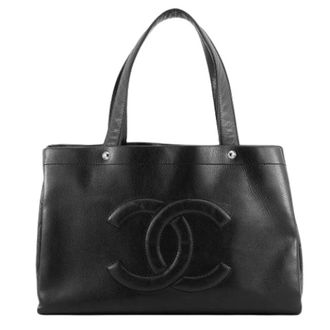 Chanel Pre-owned Vintage Tote Bag - Dames - Pre-owned - Zwart - Maat: ONE Size Zijde