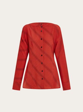 Ferragamo Women Silk shirt Red