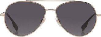 Burberry Dark Grey Pilot Ladies Sunglasses BE3147 110987 58