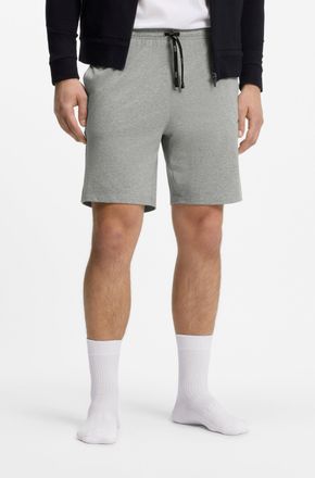 HUGO BOSS Sweatshorts BOSS Mix&Match Short CW, Damen, Gr. M (50), N-Gr, grau (medium_grau_033), Sweatware, Obermaterial: 95% Baumwolle, 5% Elasthan, unifarben, 
