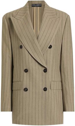 Dolce & Gabbana Gestreifte zweireihige Jacke von Dolce & Gabbana