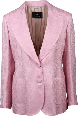 Etro Blazer Stondato - Jackets - Mujer - Rosa - L