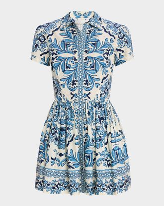 Cara Cara Noor Short-Sleeve Mini Dress