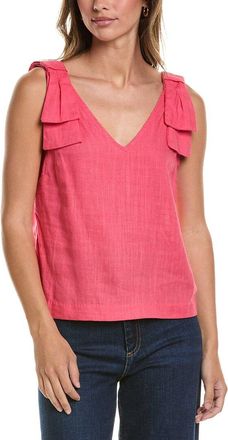 CeCe by Cynthia Steffe Cece Bow Strap Linen-Blend Tank