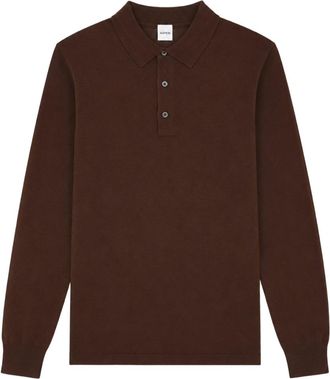 Aspesi Long-Sleeve Virgin Wool Polo Shirt