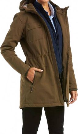 Ariat Womens Argentium Insulated Waterproof Parka Jacket In Earth