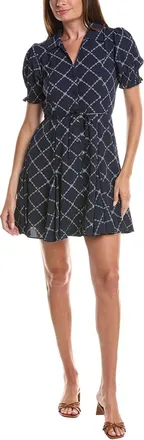 CeCe by Cynthia Steffe Cece Smocked Cuff Puff Sleeve Mini Dress