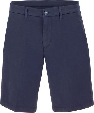Re-hash Korte Broeken, Heren, Blauw, W35, Katoen, Bernini Bermuda Shorts
