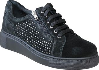 David Tate Perla Sneaker in Black Suede at Nordstrom, Size 11