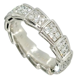 Bulgari Serpenti White Gold (18K) Band Ring (Pre-Owned)
