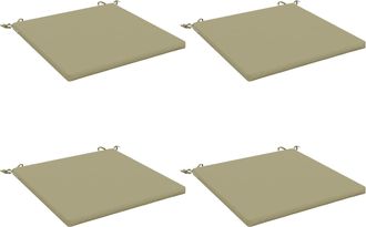 vidaXL Cojines De Asiento De 4 Piezas Soest 4 Uds. 100% Poli&eacute;ster Vidaxl