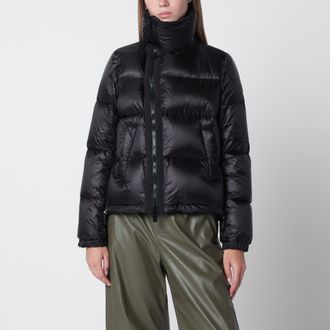 sacai Piumino con zip asimmetrica nero