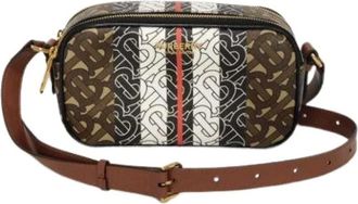 Burberry Pre-owned Cross Body Bags, female, Multicolor, Size: ONE SIZE Pre-owned Canvas Shoulder Bag