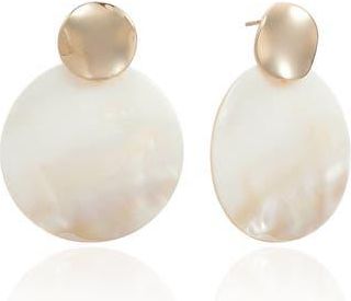 Ettika Mother-of-Pearl Drop Earrings in Gold at Nordstrom Rack