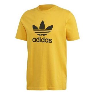 adidas originals TREFOIL T-SHIRT Short Sleeve Gold Color GD9913