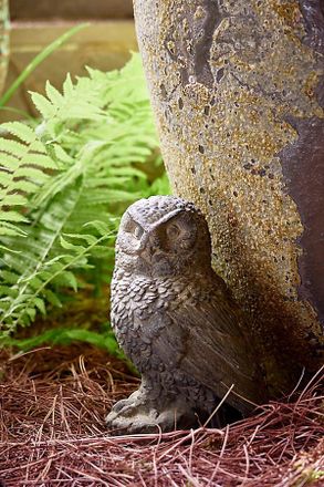 Terrain Cast Iron Owl, 10 Gray