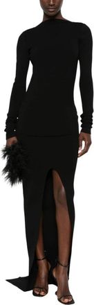 Rick Owens Strakke Jurk - Dames - Avondkleed - Zwart - M - Polyester - Kleedjes