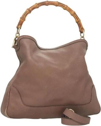 Gucci Pre-owned Leather gucci-bags - Dames - Vintage Handtas - Roze - ONE Size - Leer - Vintage