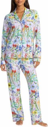 Johnny Was Carly Daphne Floral Pajama Pant In Purple